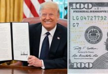 Trump impose sa signature sur les billets de banque américains