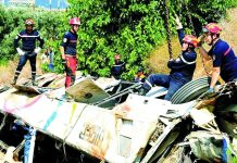 Boumerdès : 25 morts et 44 blessés après la chute d’un autocar